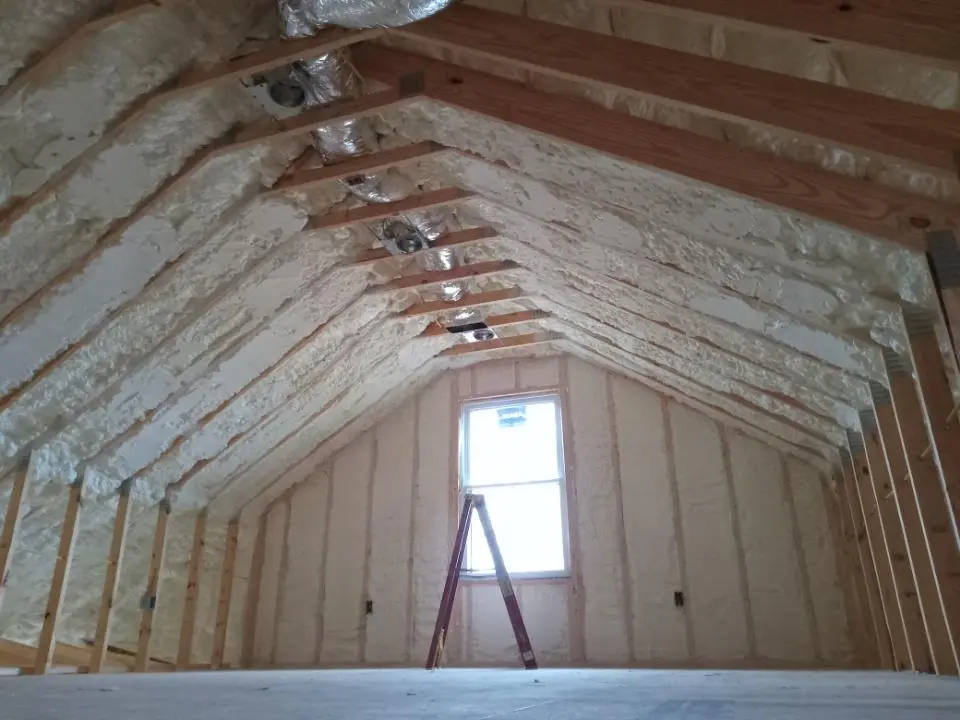 Spray foam roofing application for Crawl Space Insulation project in Macclenny